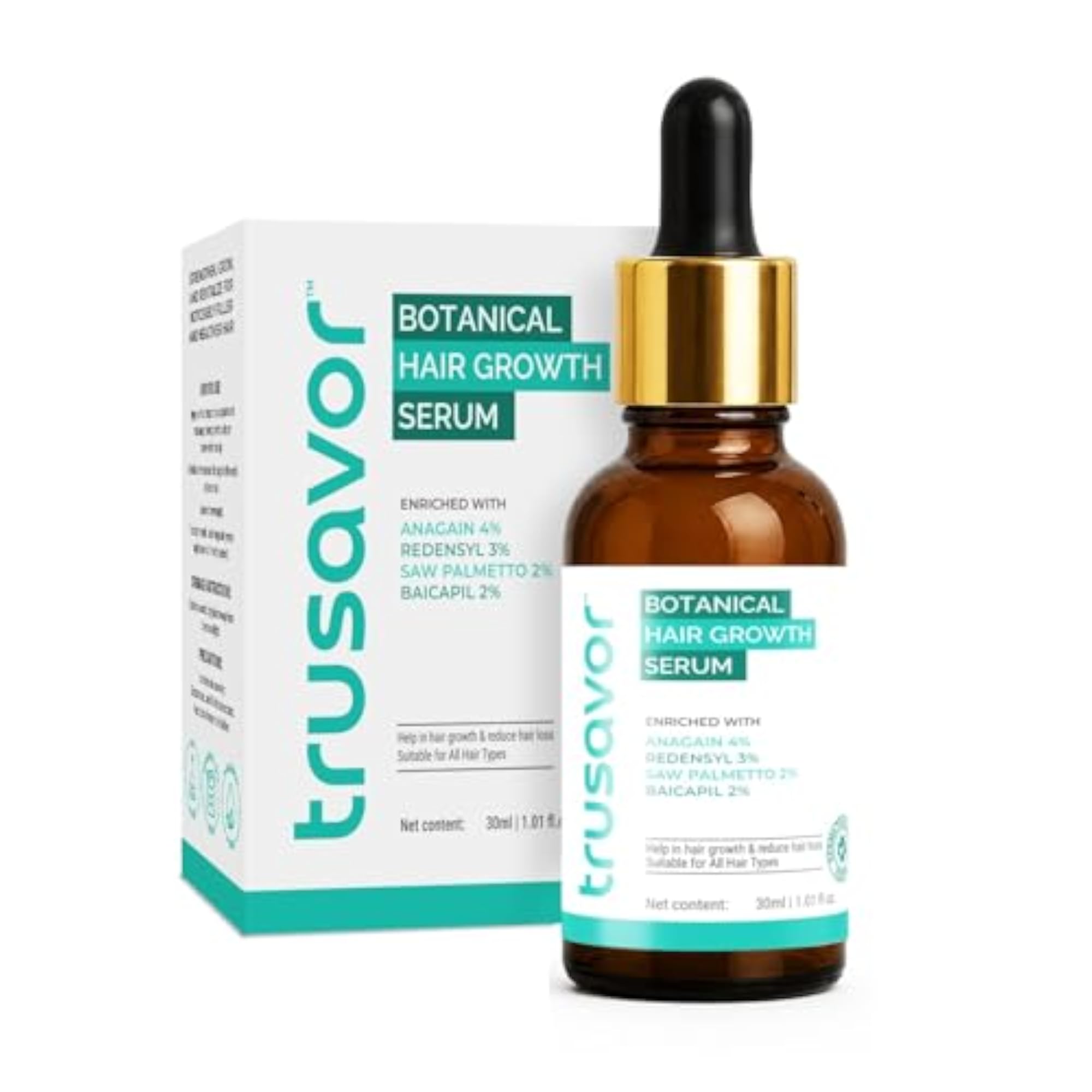 Botanical Hair Growth Serum, Natural Ingredients